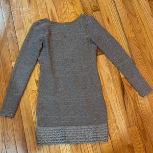 Moda Silver Gray Mini Dress
